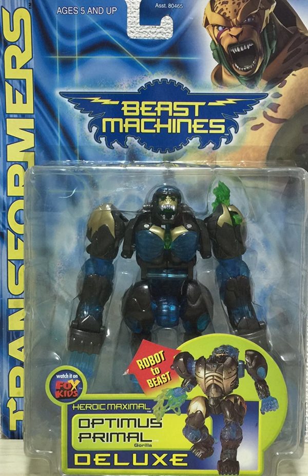 Transformers Beast Machines Optimus Primal Gorilla Needless Toys and