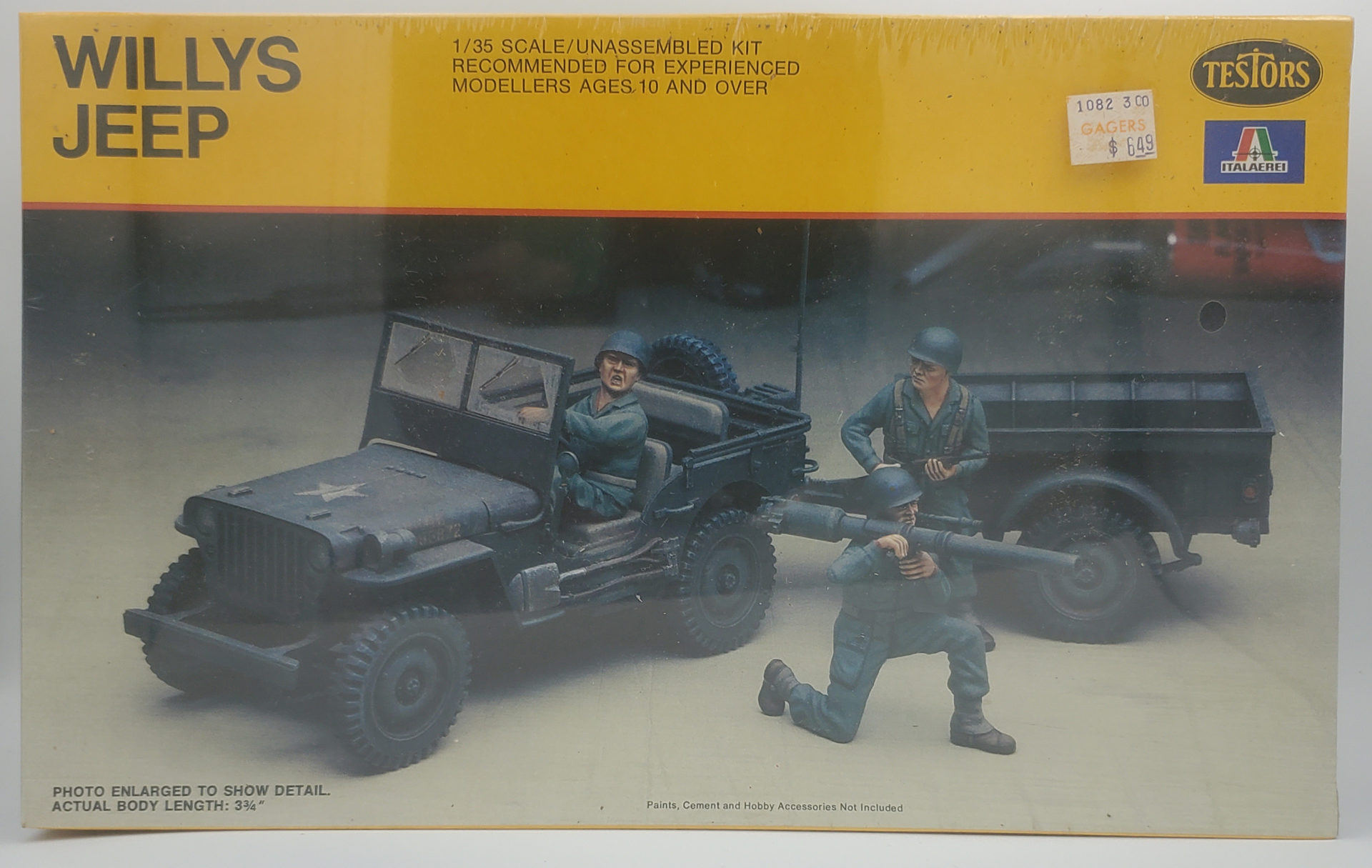 Testors Willys Jeep Needless Toys and Collectibles