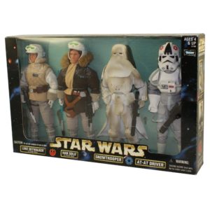Star Wars Action Collection Hoth 4 Pack - Luke Skywalker, Han Solo, Snowtrooper, AT-AT Driver