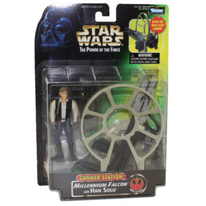 Star Wars Power of the Force - Gunner Station Millennium Falcon with Han Solo