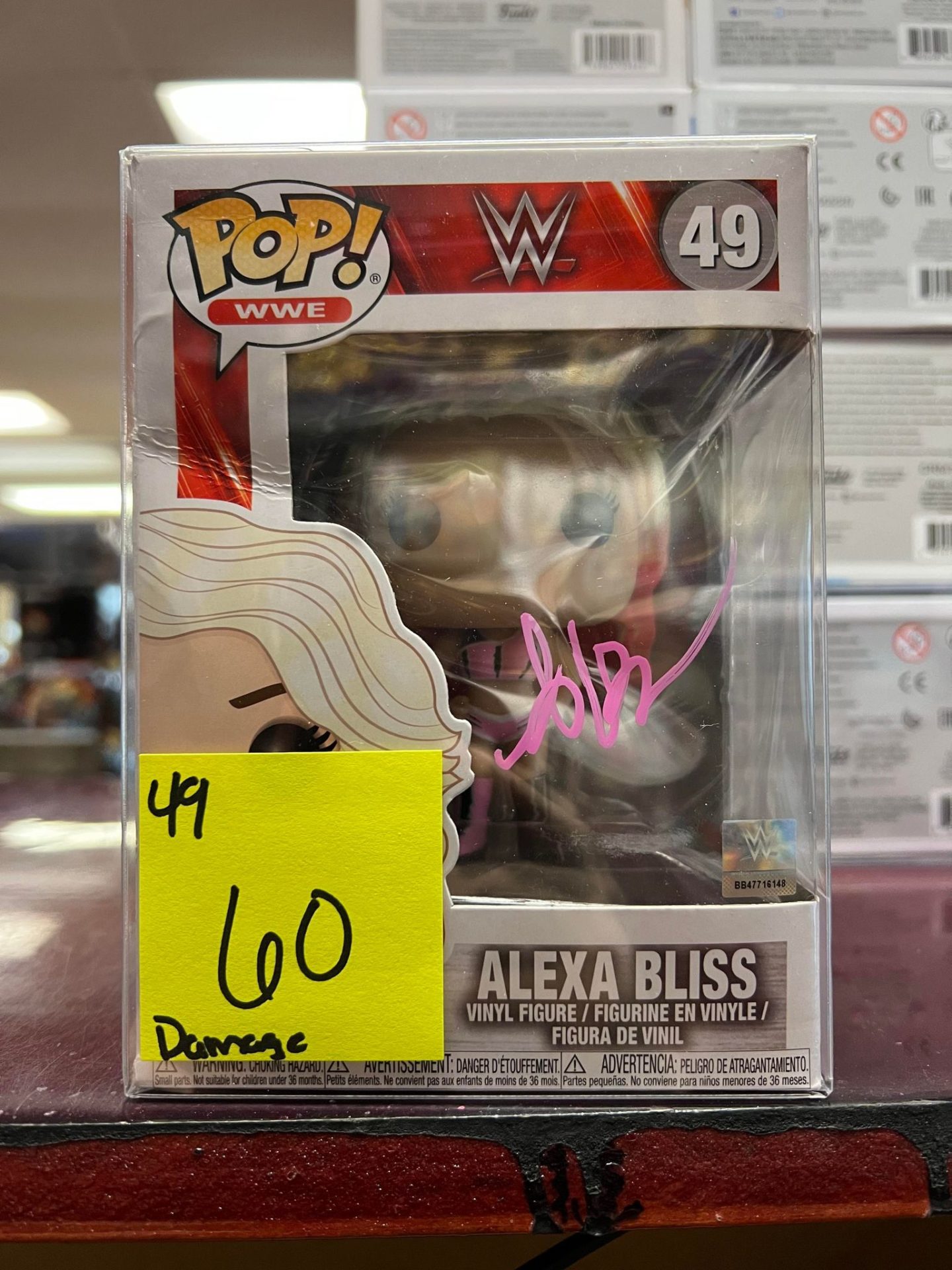 Funko POP! Alexa Bliss SIGNED Needless Toys and Collectibles