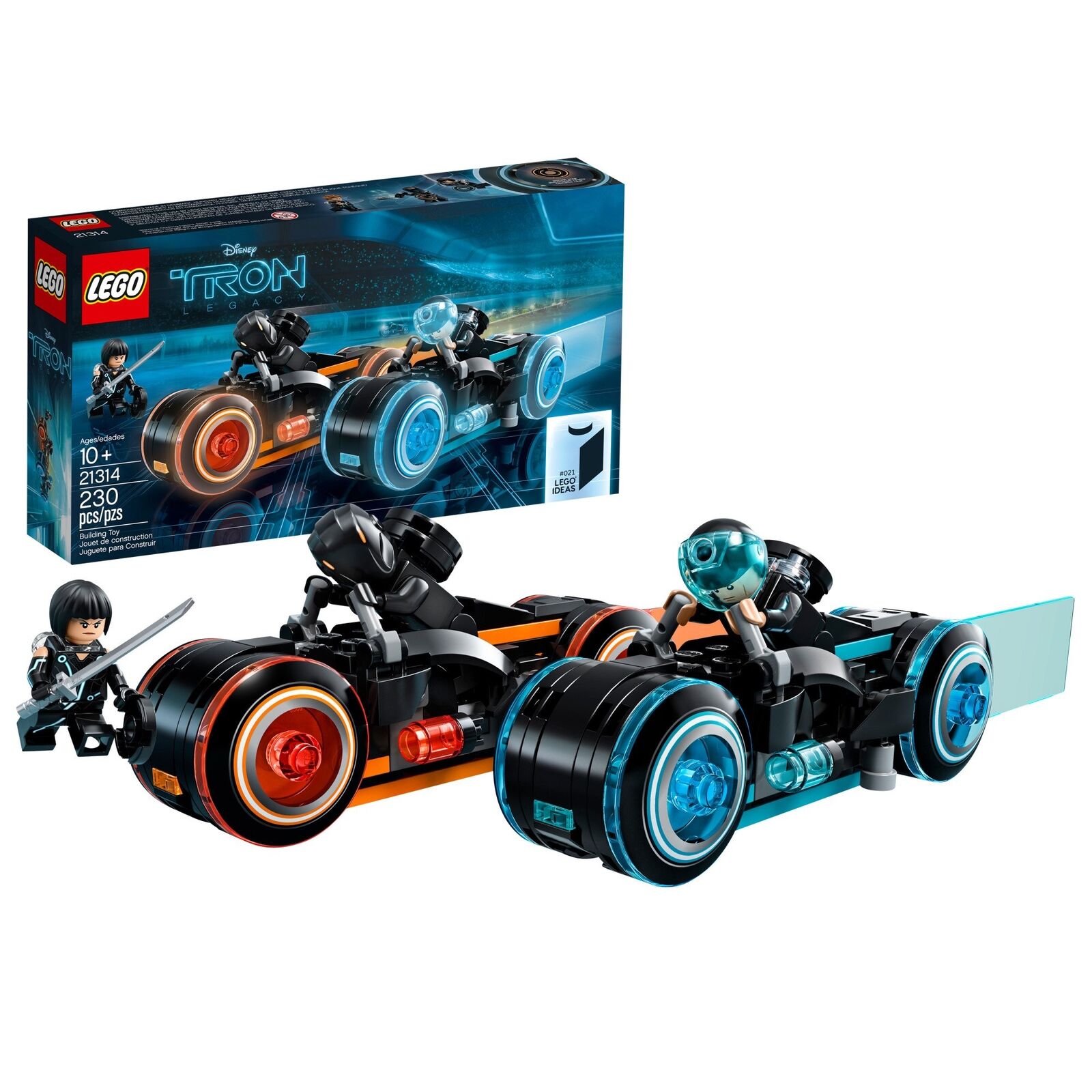 LEGO Ideas Tron Legacy Light Cycles 21314 Building Kit