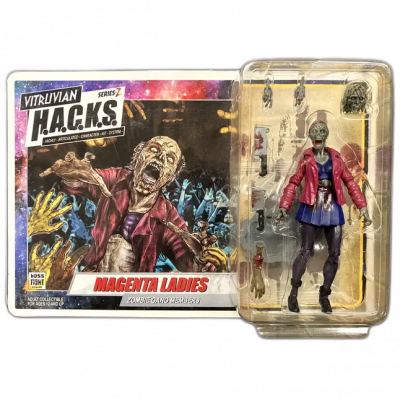 Vitruvian H.A.C.K.S. Z30203 Magenta Ladies (Zombie Gang Members) Female Figure