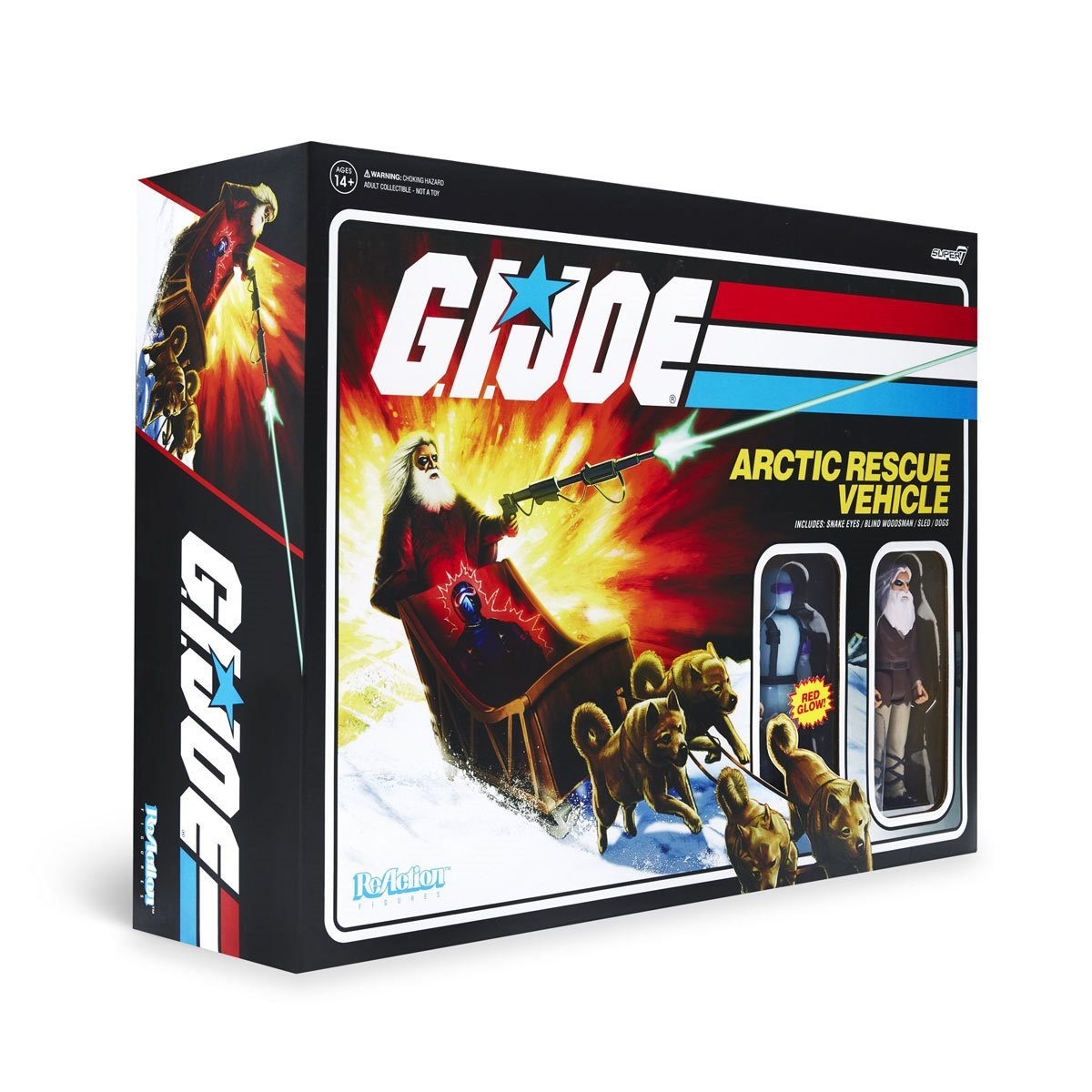 G.I. Joe Arctic Rescue Vehicle with 3 3/4-Inch Snake Eyes & Blind Woodsman ReAction Figures