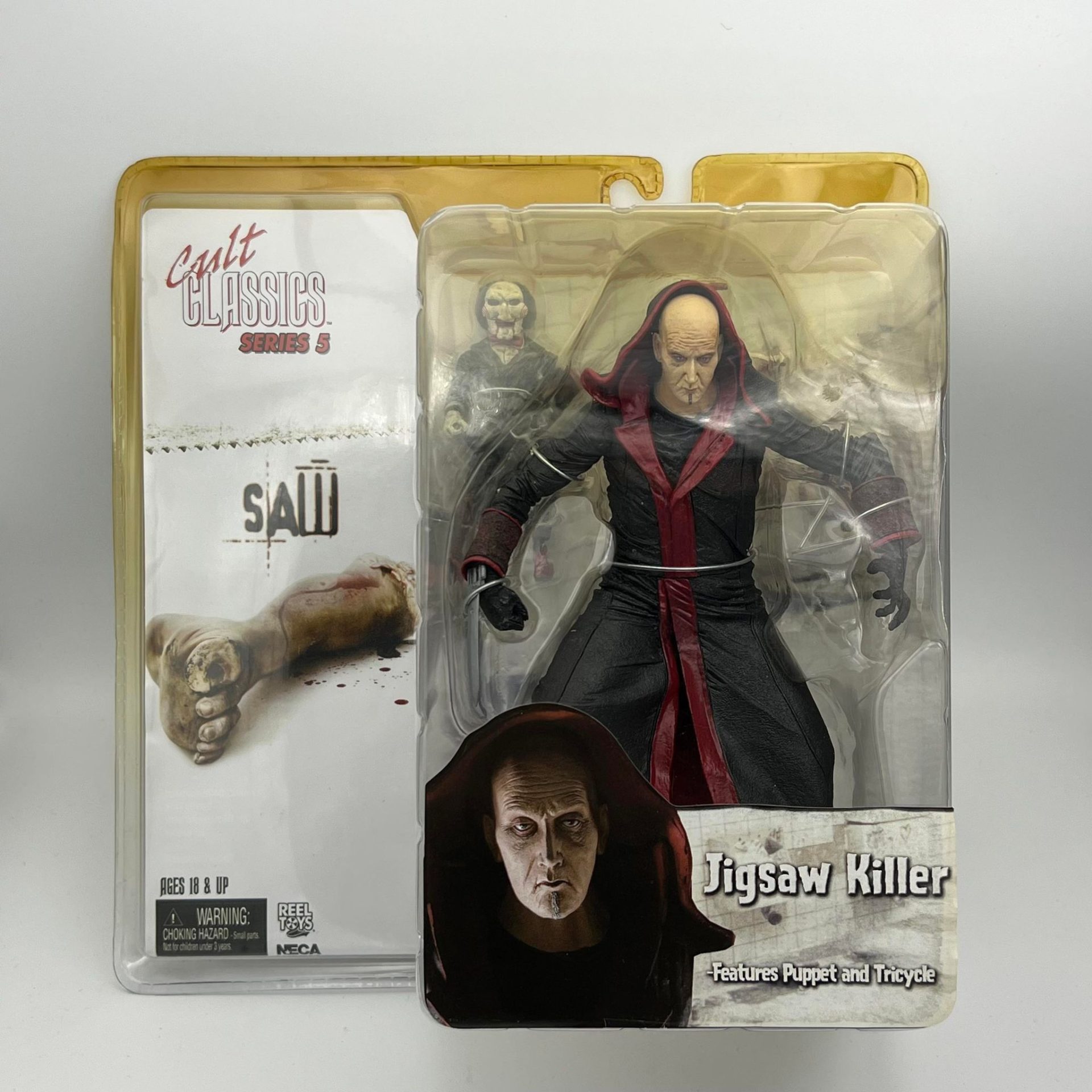 NECA Cult Classics Series 5 Saw The Jigsaw Killer and Billy the Puppet Needless Toys and