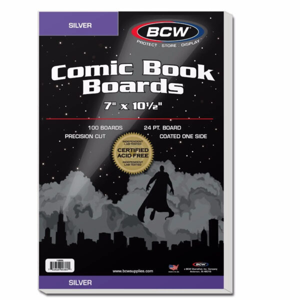 Silver Comic Backing Boards