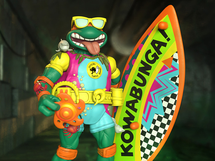 Super 7 - Teenage Mutant Ninja Turtles Ultimates Sewer Surfer Mike 7-Inch Action Figure