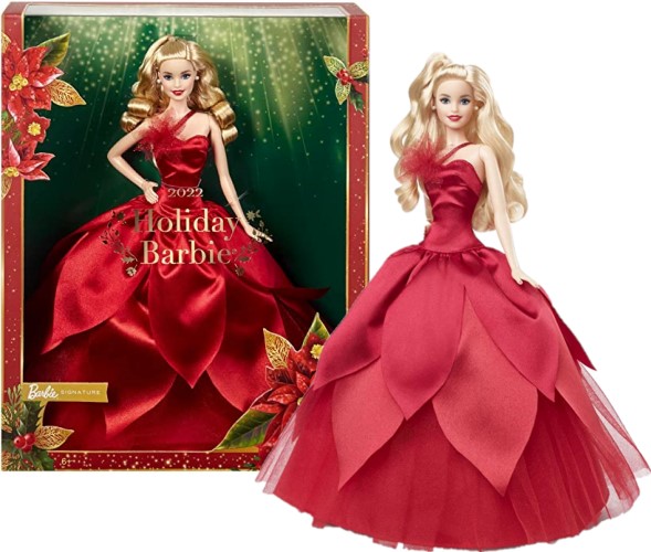 fluent Accordingly Embassy Barbie Signature 2022 Holiday Collector Doll – Blonde Brown Wavy Hair –  Needless Toys and Collectibles
