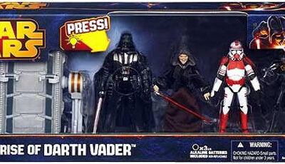 Star Wars Evolutions - Star Wars Revenge of the Sith The Rise of Darth Vader Exclusive Action Figure 4-Pack [Vader, Palpatine, Shock Trooper & Medical Droid]