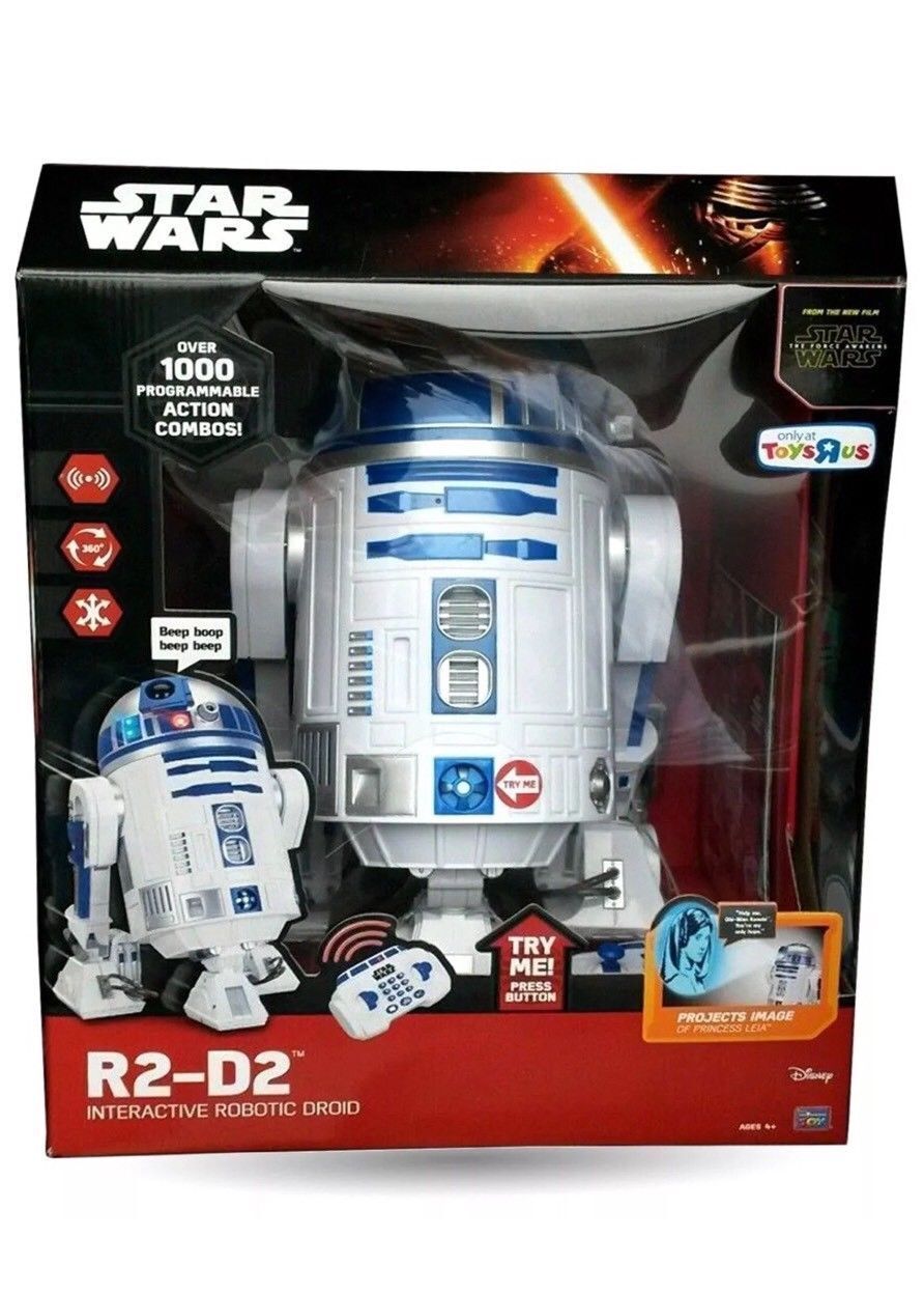 Star Wars Force Awakens R2-D2 16″ INTERACTIVE ROBOTIC DROID TRU ...