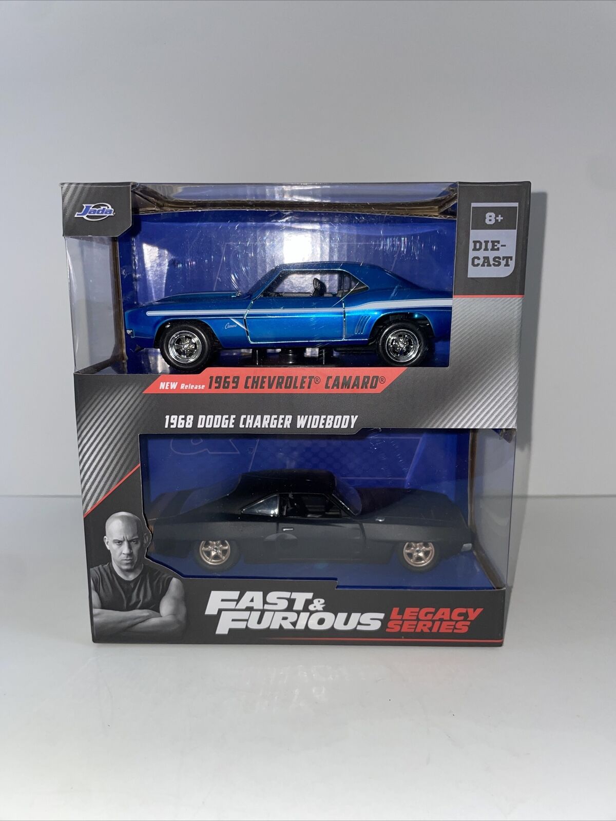 Jada Fast and Furious Legacy 69 Blue Camaro / Dom’s Charger 2 PK