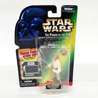 Star Wars Power of the Force - LUKE SKYWALKER WITH BLAST SHIELD HELMET