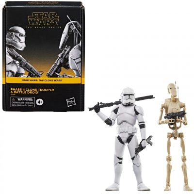 Star Wars: The Black Series 6" Phase II Clone Trooper & Battle Droid