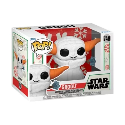 Star Wars: The Mandalorian Holiday Grogu Snowman Funko Pop! Vinyl Figure #748