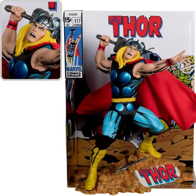 Marvel Thor The Mighty Thor #177 1:6 Scale Posed Figure with Scene and Comic