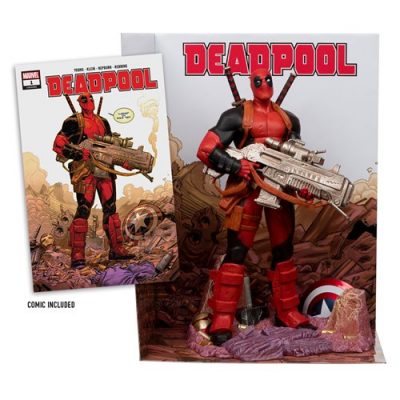 Marvel Wave 5 Deadpool #1 1:6 Scale Posed Figure with Scene and Comic