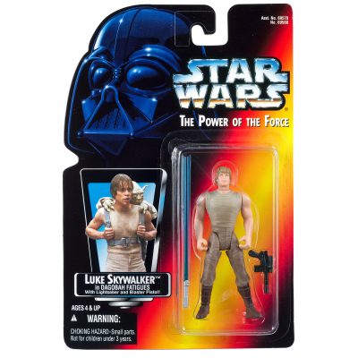 Star Wars Power of the Force - Luke Skywalker Dagobah (Red Card- Long Saber)