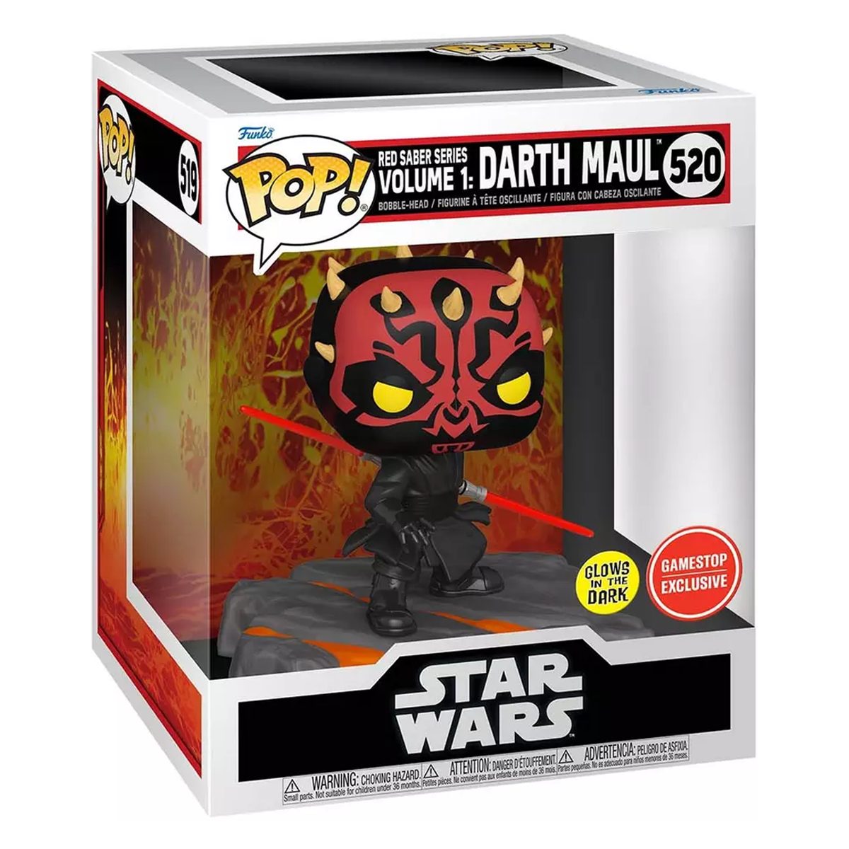 Funko Pop! Vinyl: Star Wars - Red Saber Series Volume 1: Darth Maul