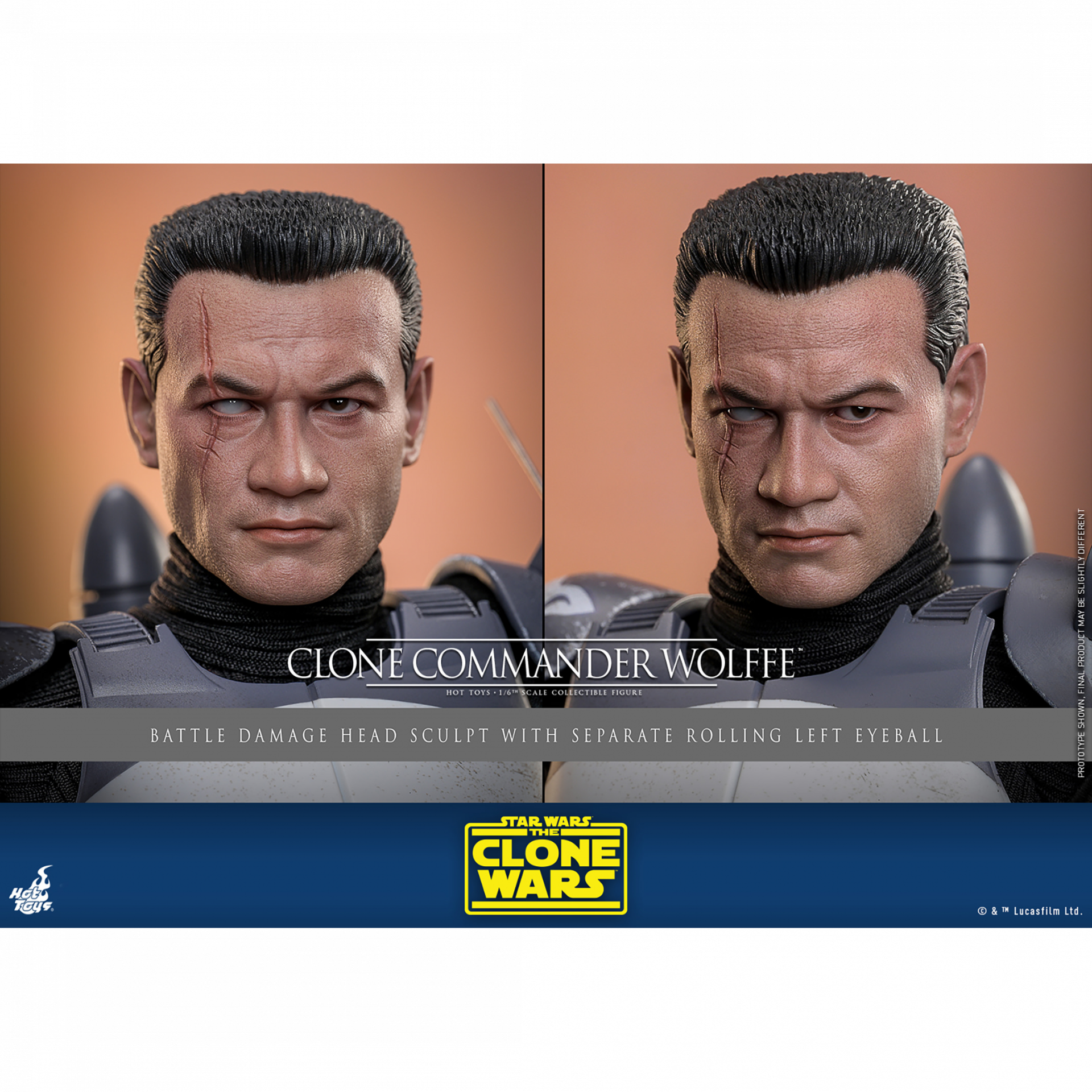 Clone Commander Wolffe™ Sixth Scale Figure - Image 5