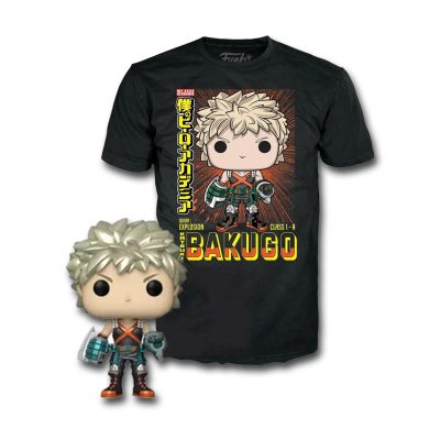 Funko POP Animation: Katsuki Bakugo POP! & Tee Set