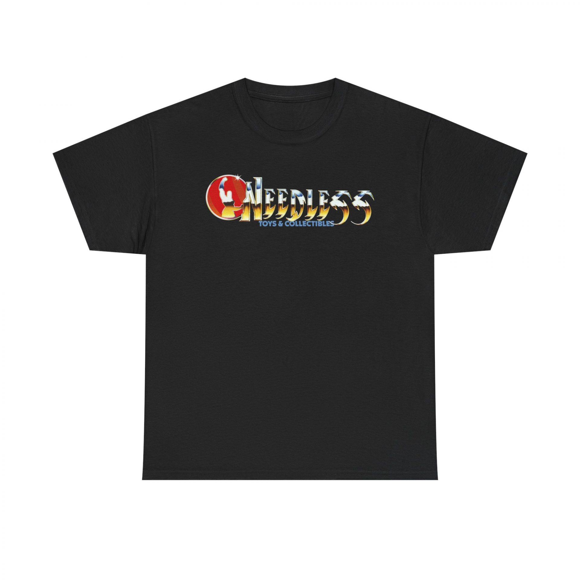 Needless Logo Black Graphic Tee — Retro Japanese Anime Style - Image 3