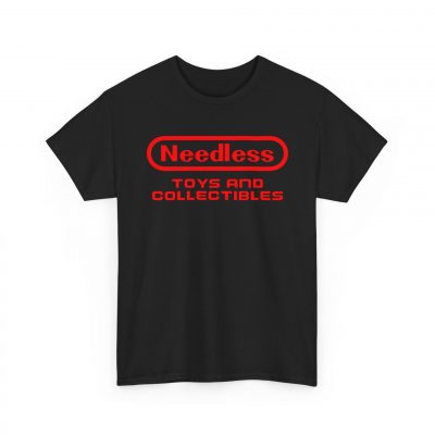 Retro Gamer Red Needless Toys Logo Graphic T-Shirt