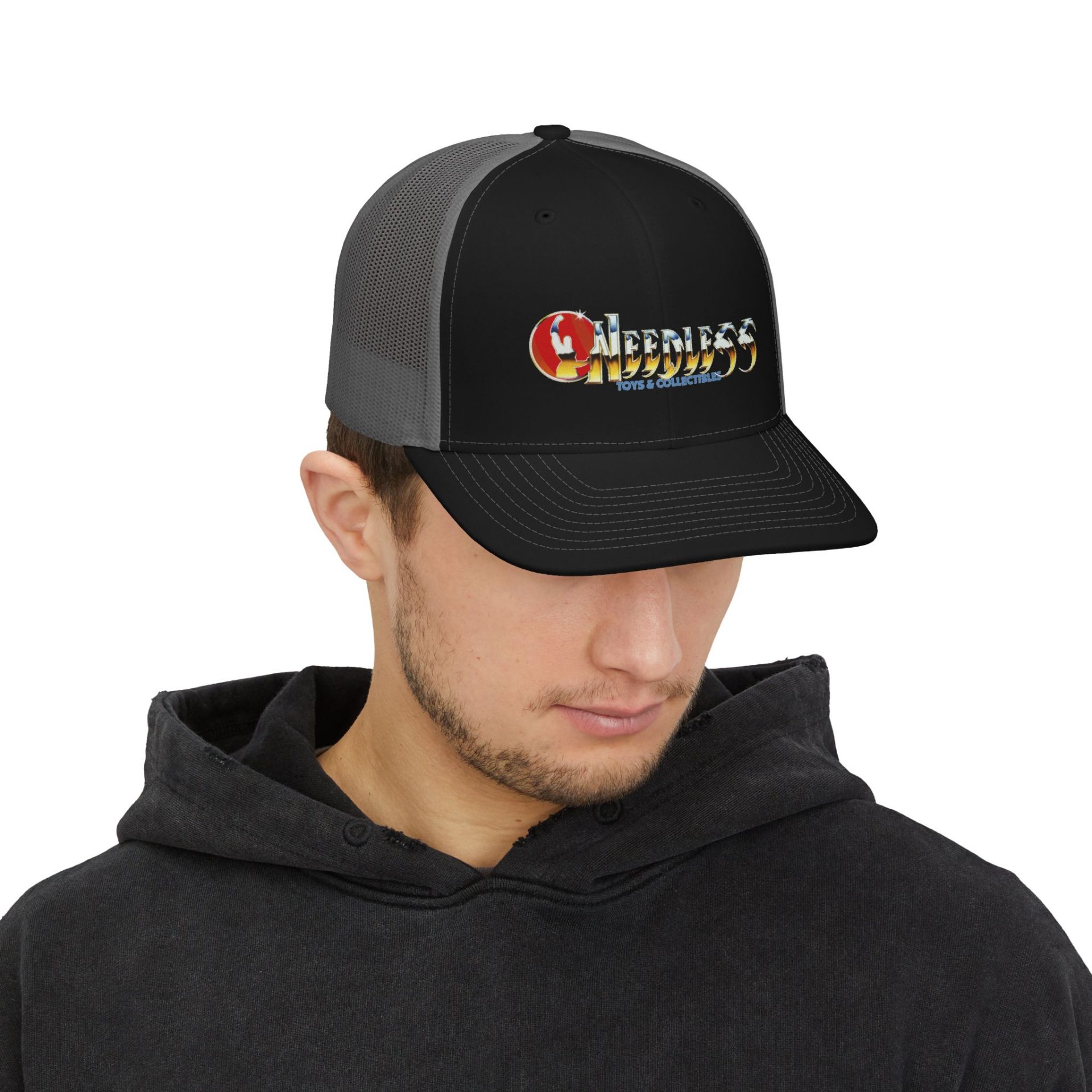 Snapback Trucker Cap — Thunder Needless Toys Logo - Image 3