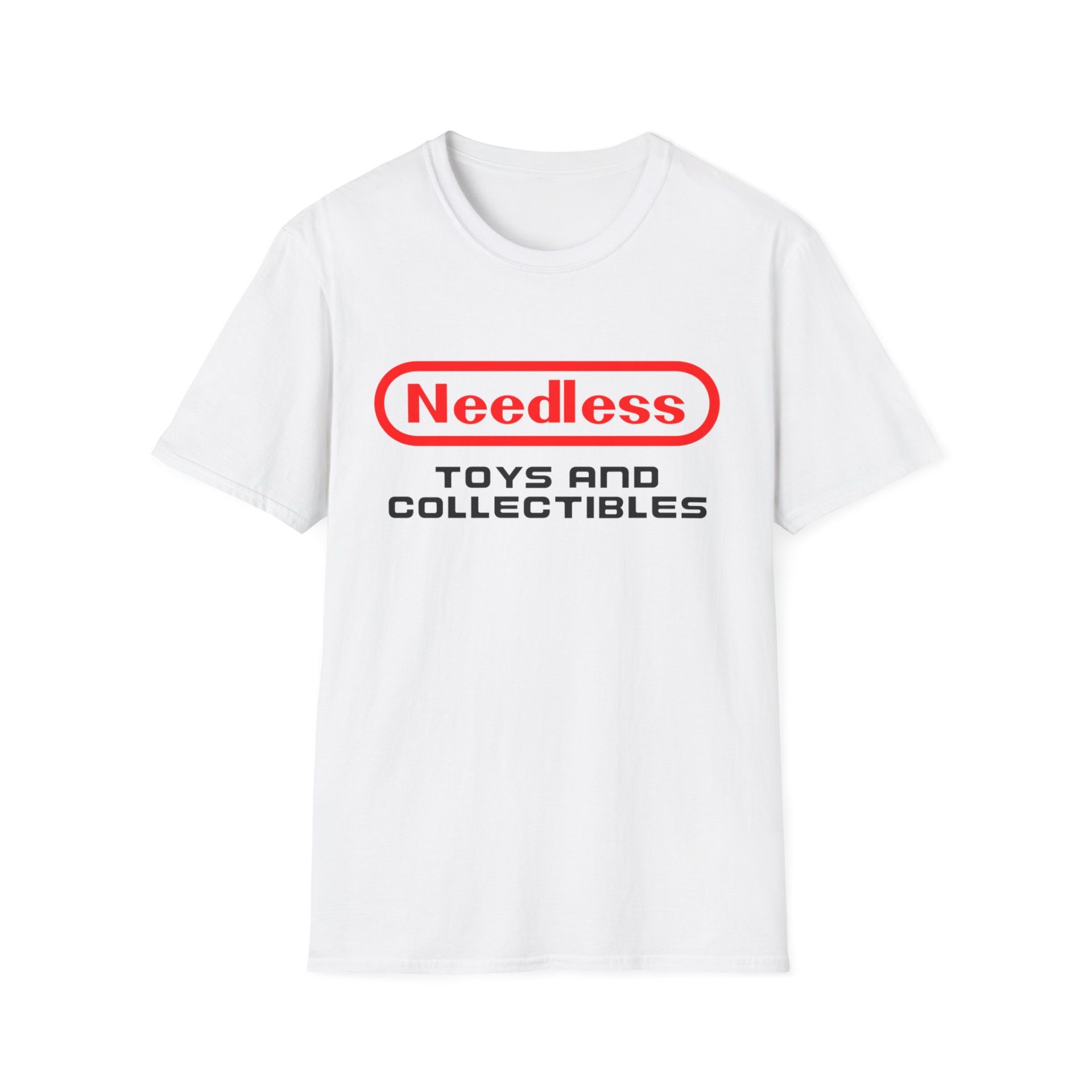 Retro Gamer Needless Toys Logo Softstyle T-Shirt - Image 3