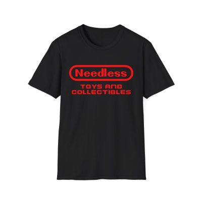 Retro Gamer Red Needless Toys Logo Softstyle T-Shirt