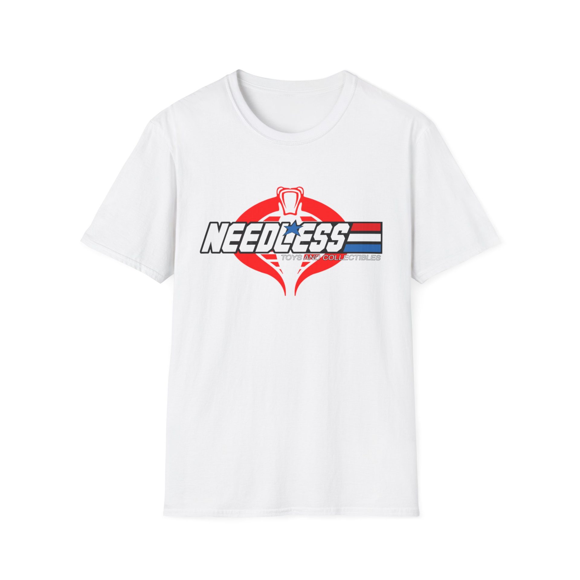 Snake Needless Toys Logo Softstyle T-Shirt - Image 2