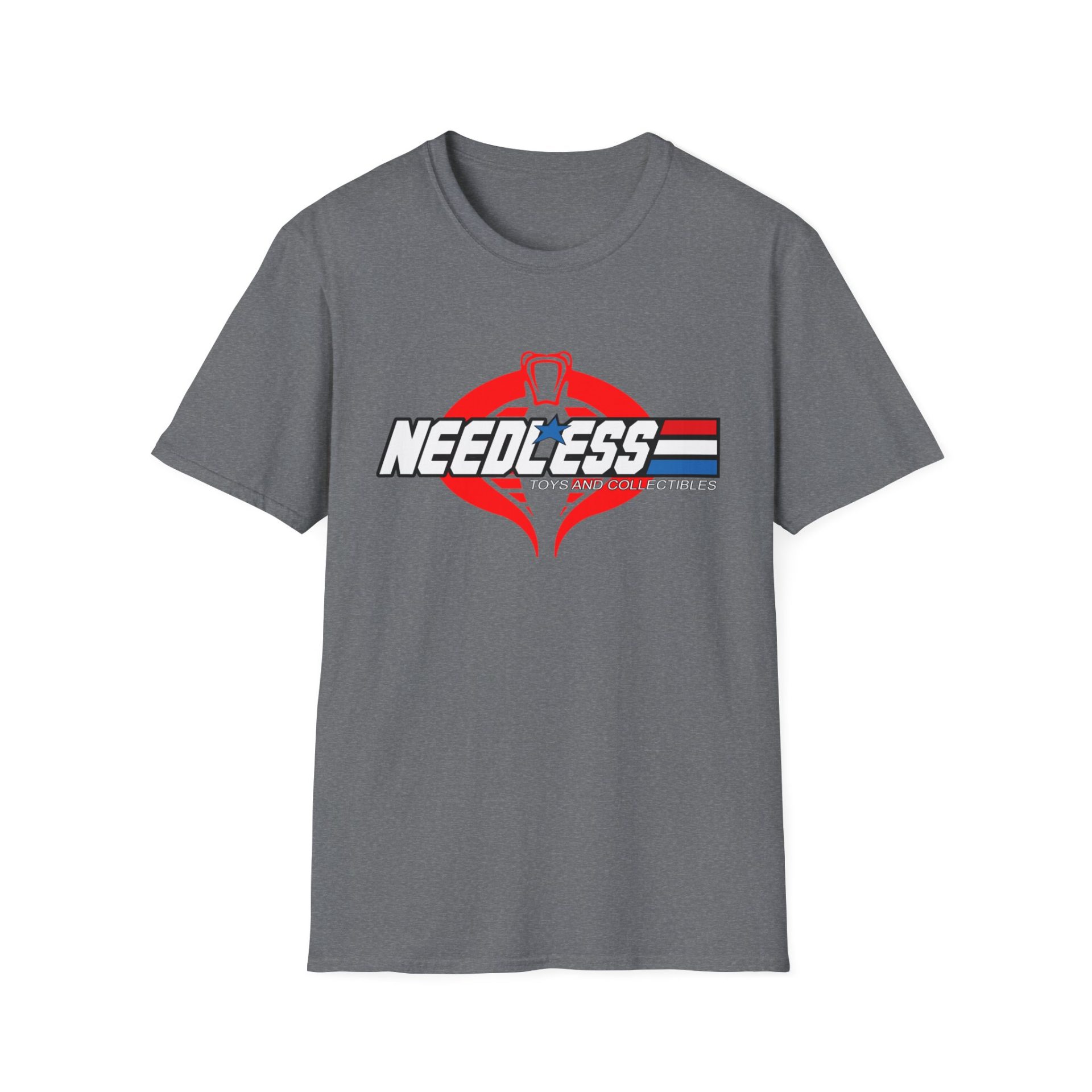Snake Needless Toys Logo Softstyle T-Shirt - Image 6
