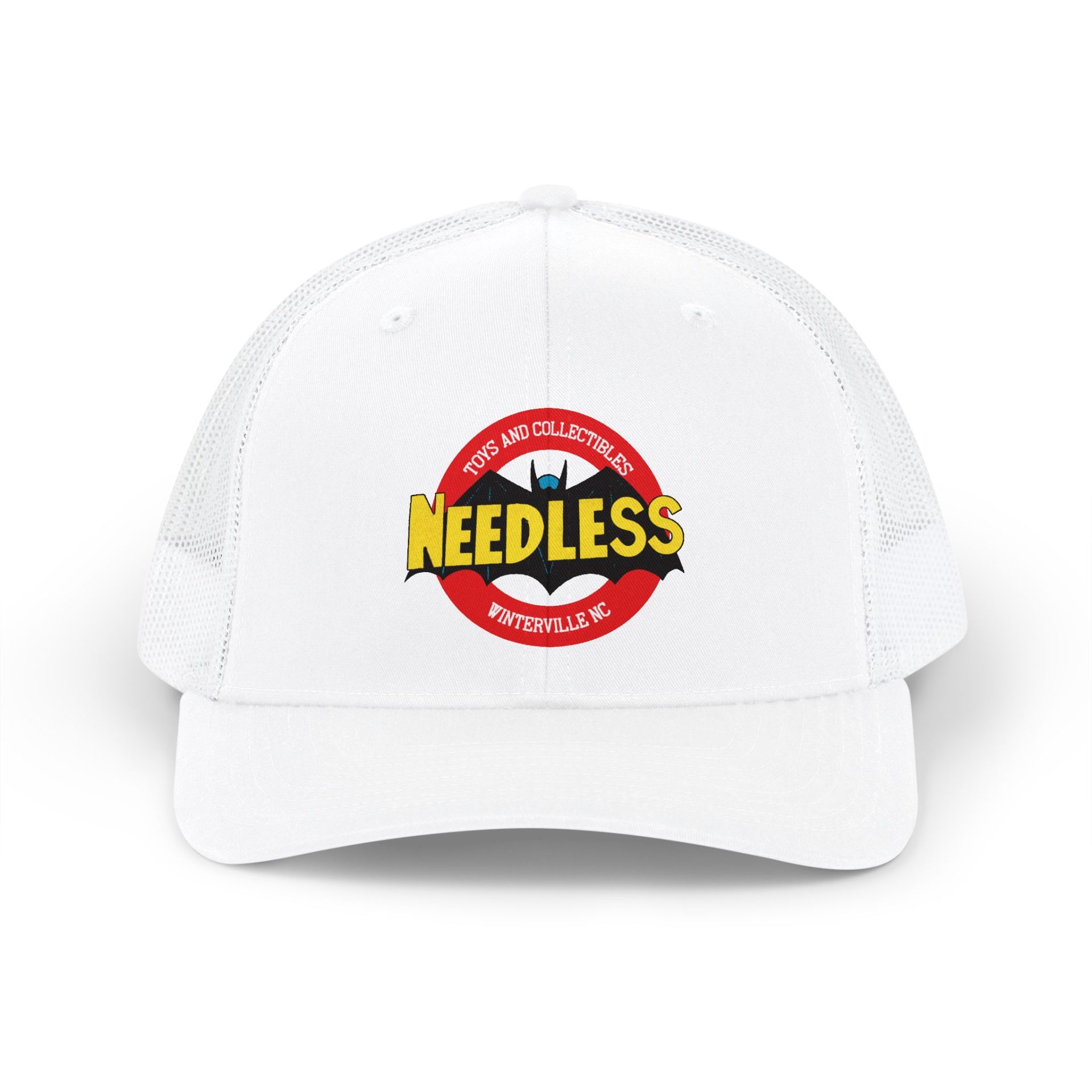 Snapback Trucker Cap — Bats Needless Toys Logo