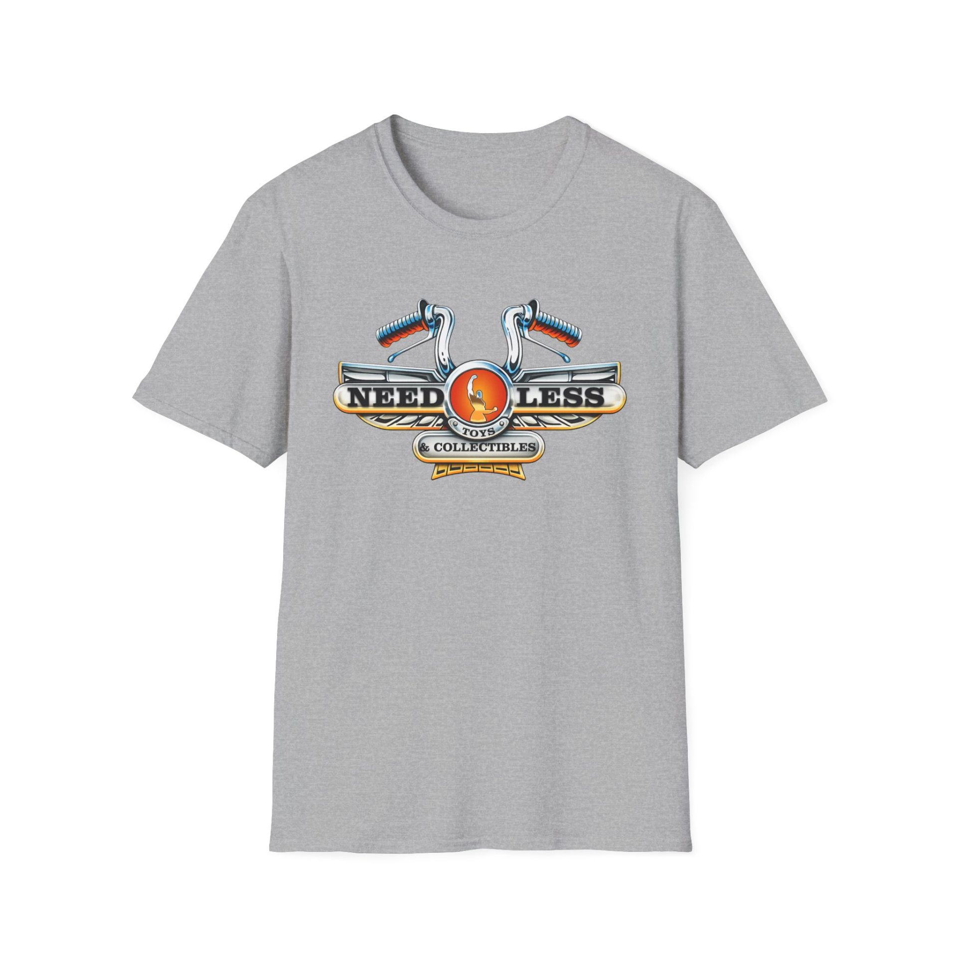 Retro Rat Needless Toys Logo Softstyle T-Shirt - Image 4