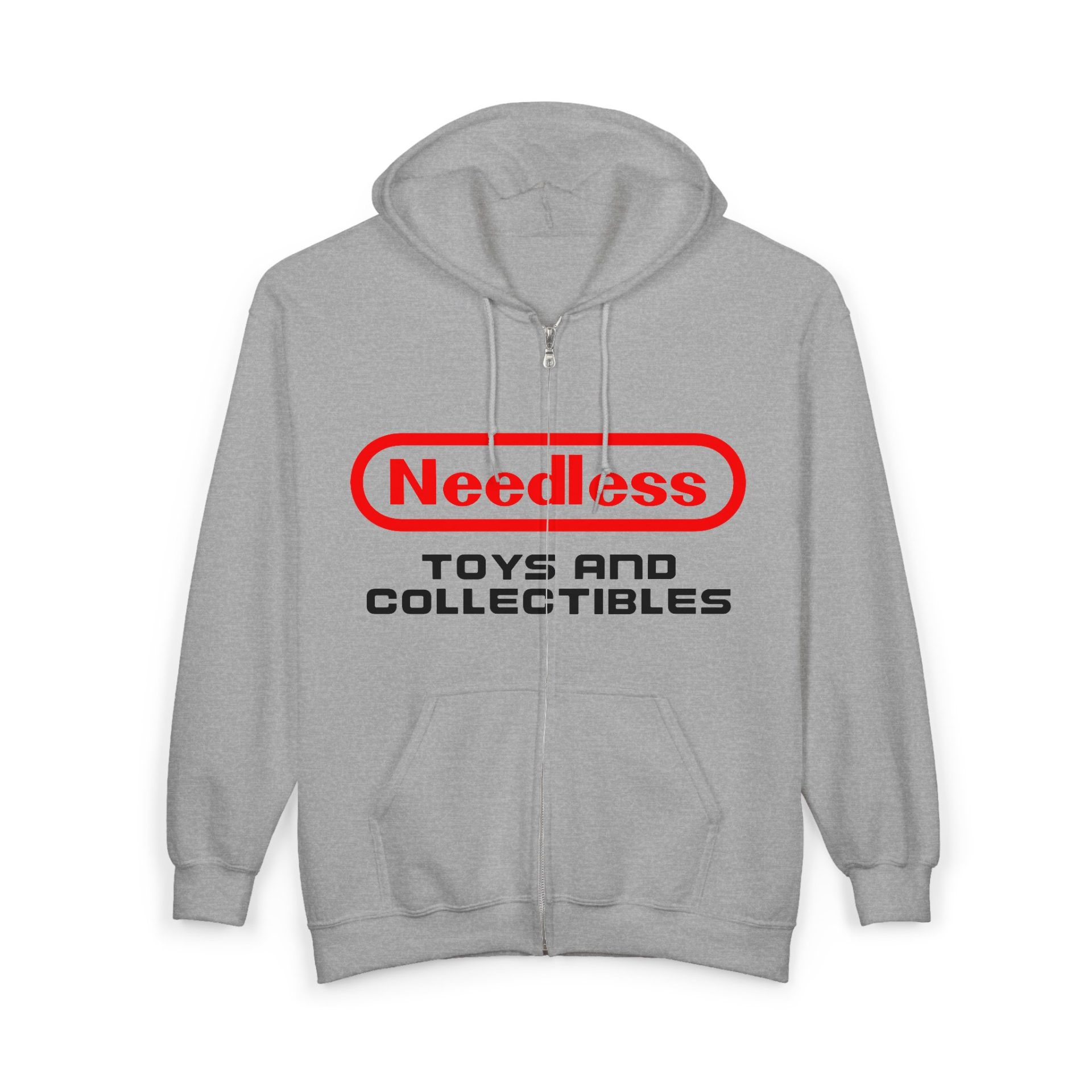 Retro Gamer Needless Toys Logo Zip Hoodie