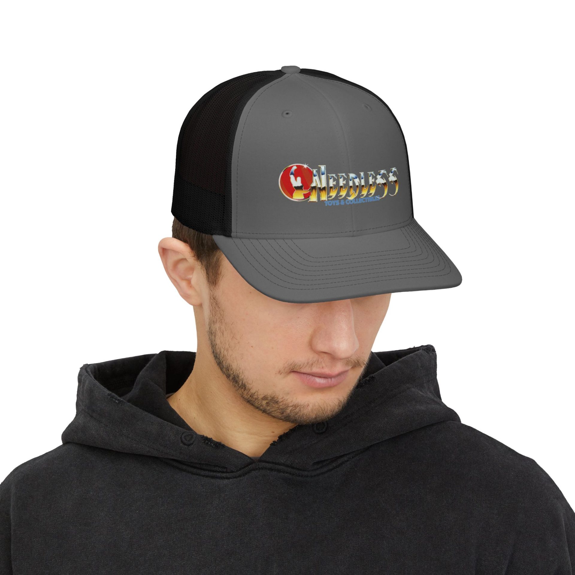 Snapback Trucker Cap — Thunder Needless Toys Logo - Image 7