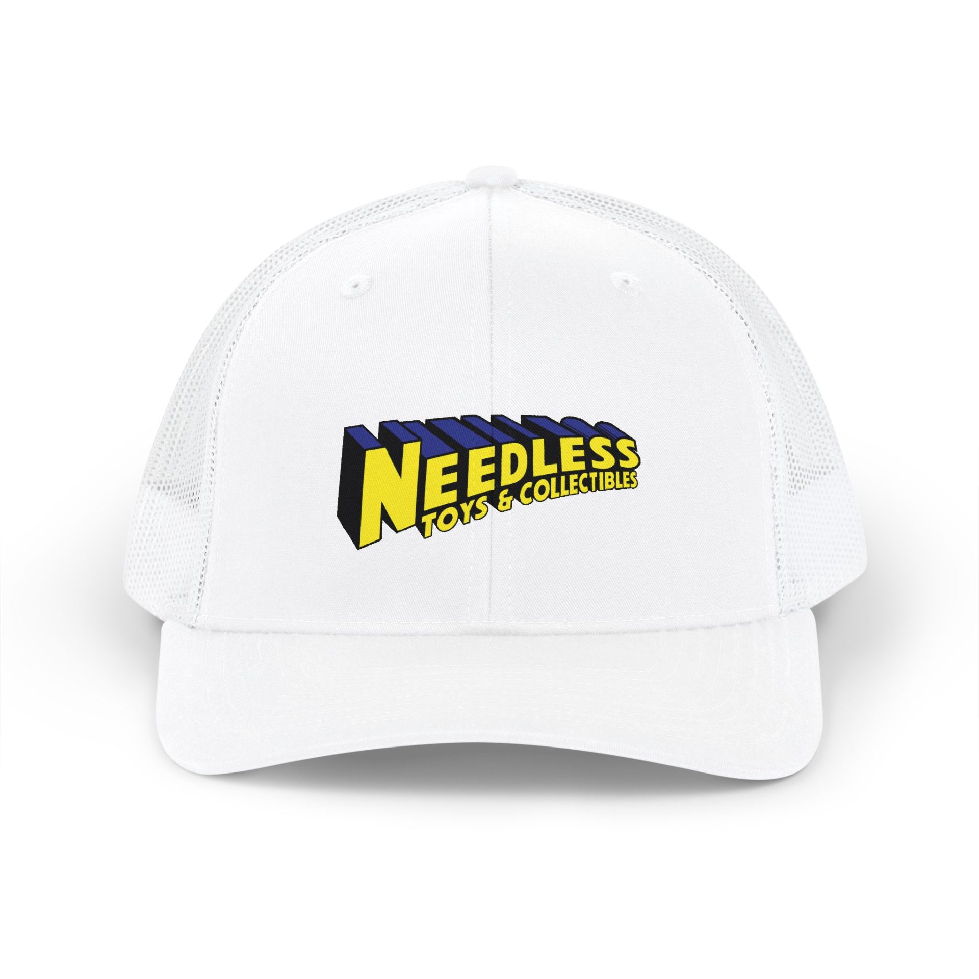 Snapback Trucker Cap — Super Needless Toys Logo - Image 3